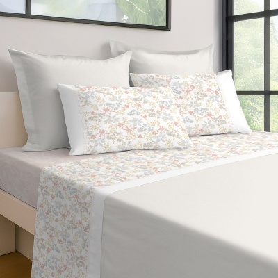Jogo de cama em algodão ASA "Flora"