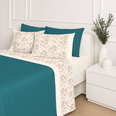 Jogo de cama Flanela Terrazzo