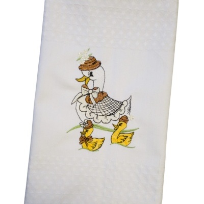 Pano de Loiça Bordado "Patos"