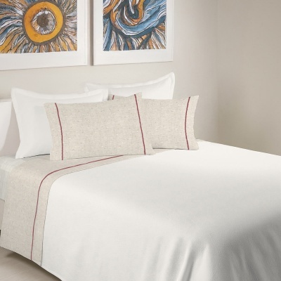 Jogo de cama em algodão ASA "Seixo"