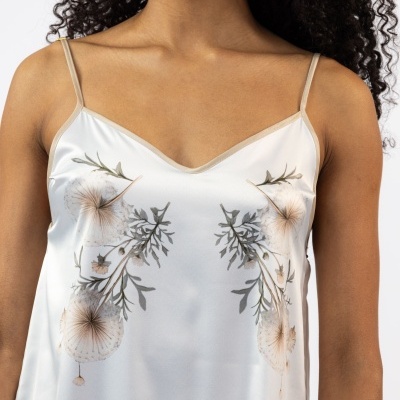 Camisa de dormir "Flores de Cetim"