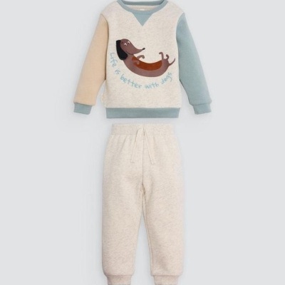 Conjunto de menino "Life is better with dogs"