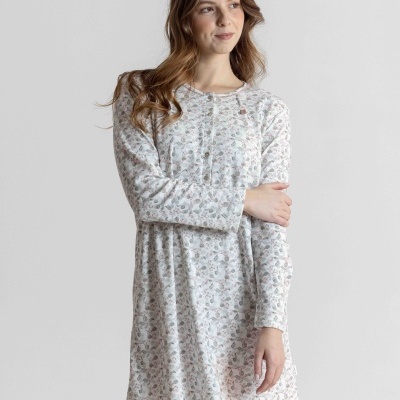Camiseiro de senhora MIRA cardado e com padrão floral