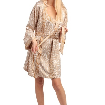 Robe de senhora em Cetim "Sahara"