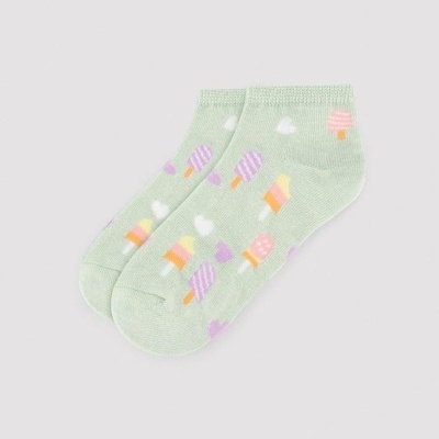 Pacote com 3 pares de meias infantis estampadas