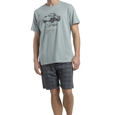 Pijama de homem "To travel, is to live"