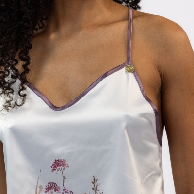 Camisa de dormir "Flores de Cetim"