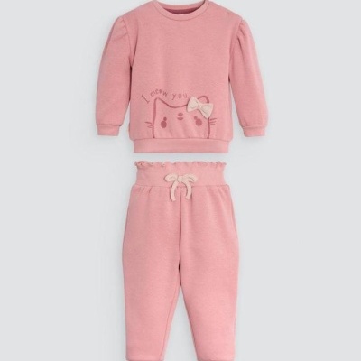 Conjunto de menina "I meow you"