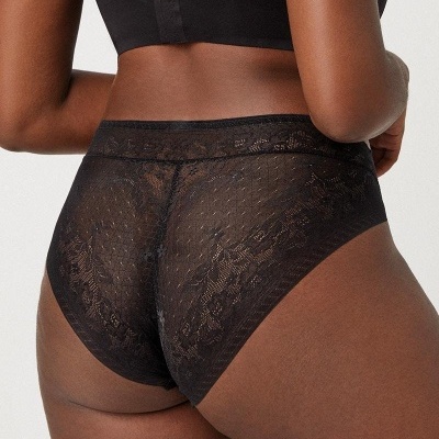 Cueca invisível com renda Midi