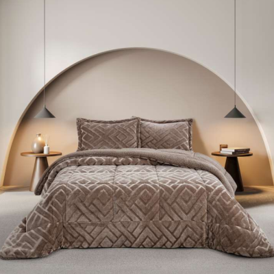 Edredon com pêlo de borrego Silvia