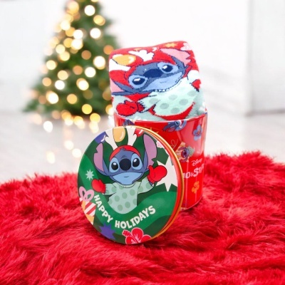 Meias de menina Disney "Lilo & Stitch - Happy Holidays"