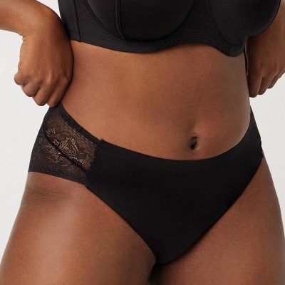 Cueca invisível com renda Midi