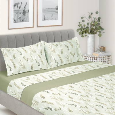 Jogo de Cama "Coral-Espiga"