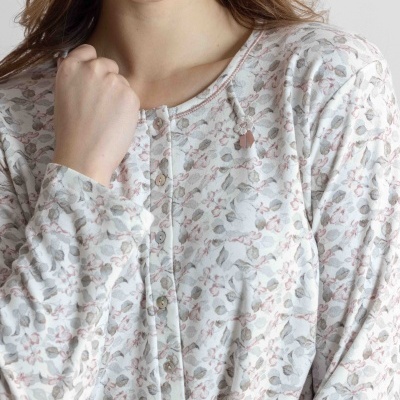 Camiseiro de senhora MIRA cardado e com padrão floral