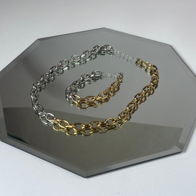 Conjunto Duas Tonalidades - Cable Chain