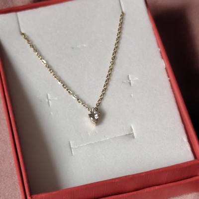 Colar Coração de Zircónia