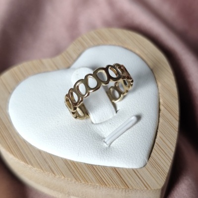 Anel Elos Ovais Ajustável