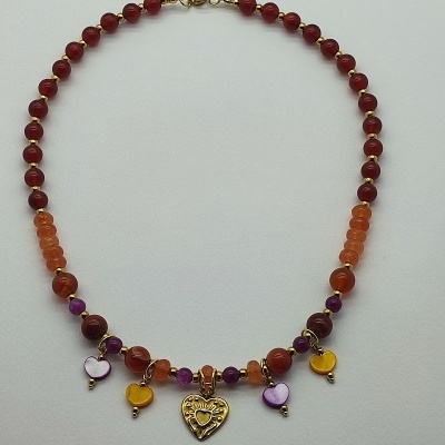 Colar Corações - GOLDEN HOUR - Coleção de Outono