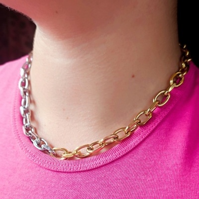 Conjunto Duas Tonalidades - Cable Chain