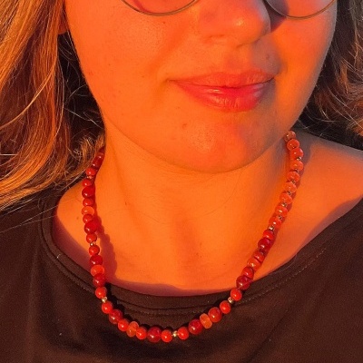 Colar de Pedras Naturais - Golden Hour - Coleção de Outono