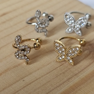 Ear cuff cobra/ borboleta