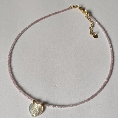 Colar de Cristais Rosa