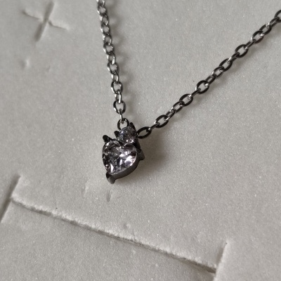 Colar Coração de Zircónia