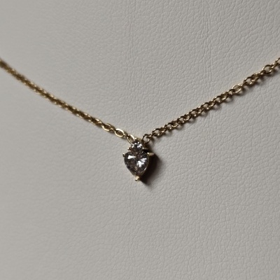 Colar Coração de Zircónia