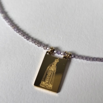 Colar de Cristais - Lilás