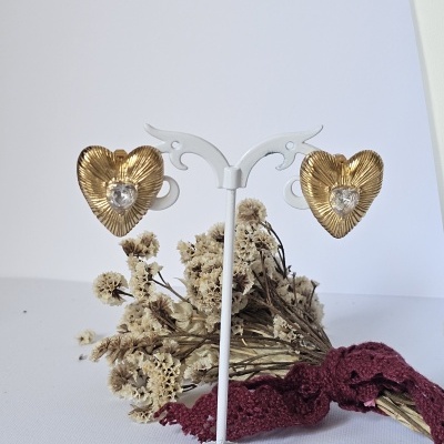 Brincos Coração de Zircónia