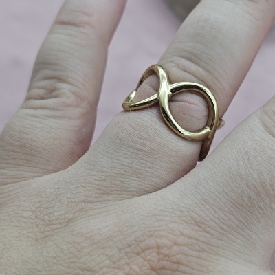 Anel Linhas Cruzadas Ajustável