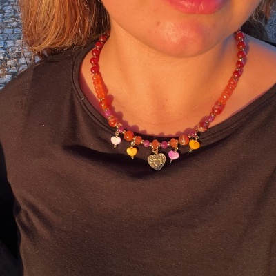 Colar Corações - GOLDEN HOUR - Coleção de Outono