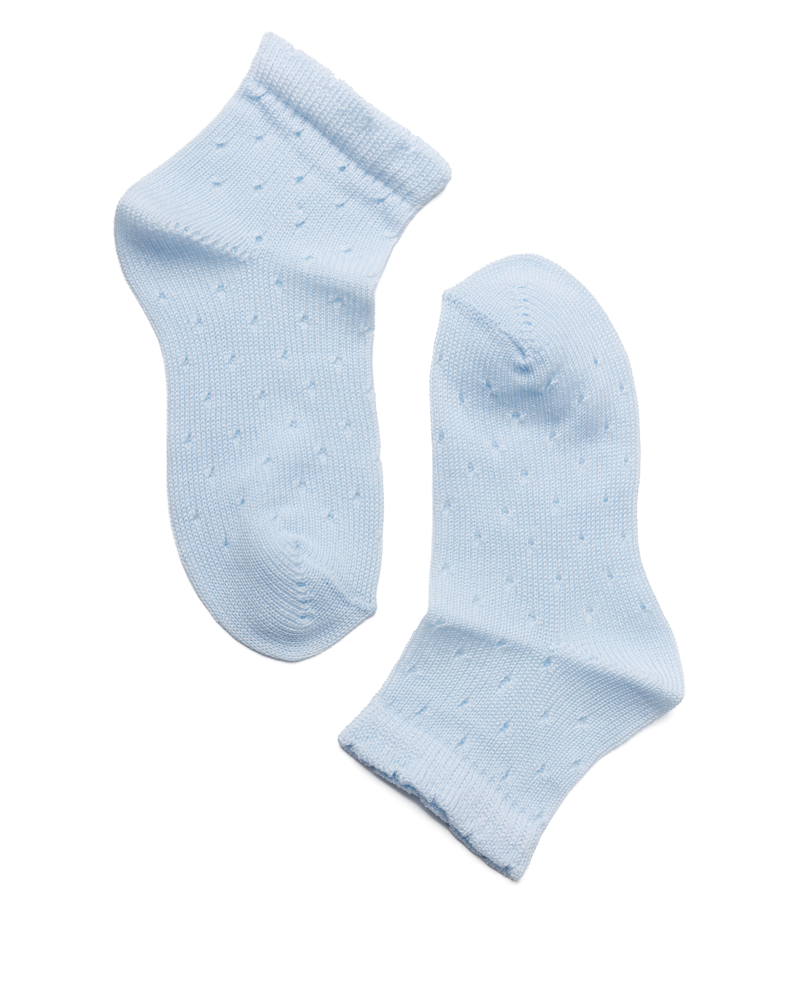 Soquete Pointelle Dots Azul Claro Soquete Pointelle Dots Azul Claro