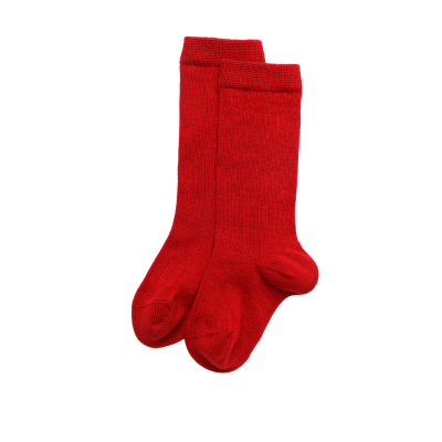 Meia Canelada Cereja