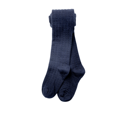 Collant Rendado Azul Marinho