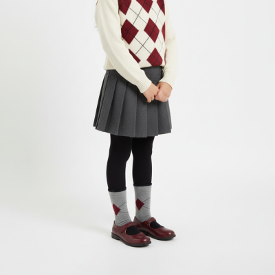 Meia Losango Criança. Unissexo