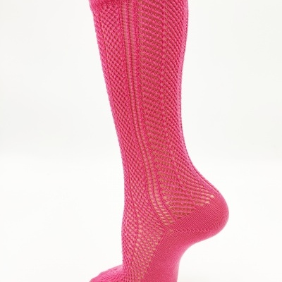 Meia joelho Rancho Rosa carmim