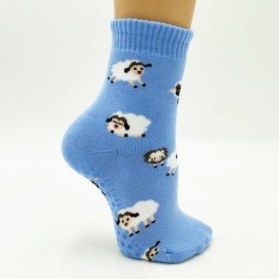 Meia anti-derrapante ovelhas