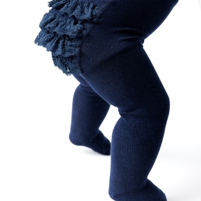 Collant Renda Folho Marinho