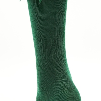 Meia Renda e Laço Cetim Verde