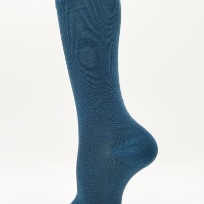 Meia joelho lisa Petróleo