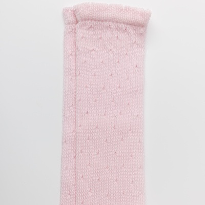 Pointelle Dots Rosa bebé