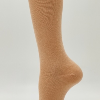Meia joelho lisa Salmão