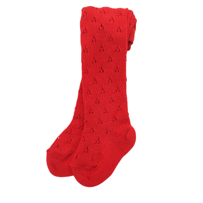 Collant Royal Pointelle Vermelho