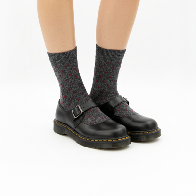 Meia Lurex Bolinhas Mulher