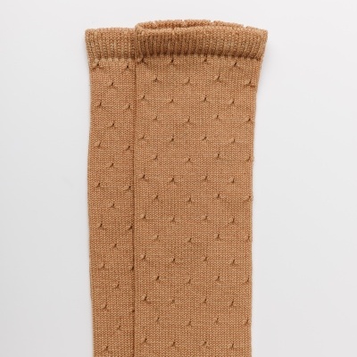 Pointelle Dots Camel