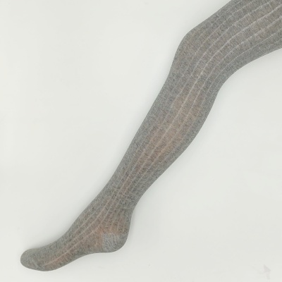 Collant Canelado Cinza Médio Mescla