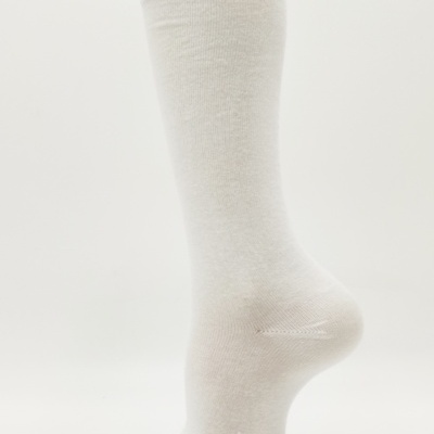 Meia joelho lisa Branco