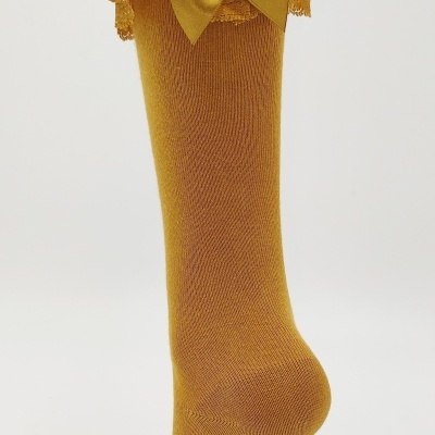 Lisa com renda e laço