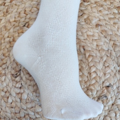 Collant Losangos Marfim